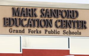 The Mark Sanford Education Center, headquarters of Grand Forks Public Schools. (Grand Forks Herald photo)