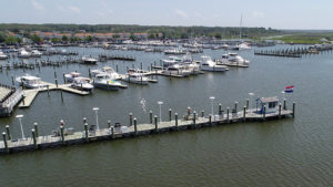 Aerial view of Somers Cove Marina