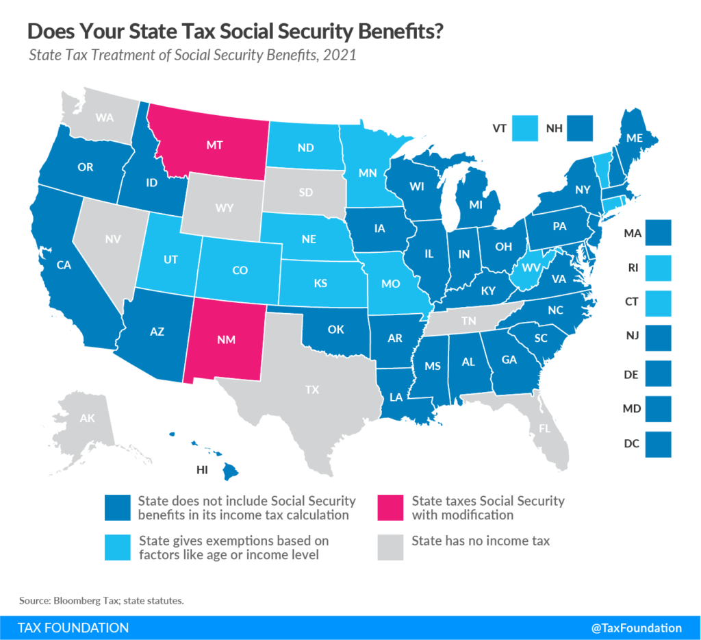 13 states that tax social safety advantages TAX LAW GAZETTE