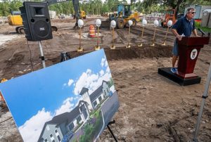 County Commissioner Henry Dean speaks at a groundbreaking ceremony for the San Marcos Heights apartment complex on June 28th.  Florida Realtors organize a voting initiative to keep the Sadowski Fund exclusively for affordable housing so that more such projects can become a reality.