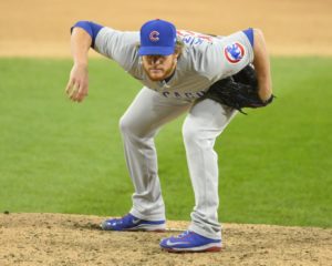 CHICAGO - SEPTEMBER 26:  Craig Kimbrel #46 of the Chicago Cubs pitches against the Chicago White Sox on September 26, 2020 at Guaranteed Rate Field in Chicago, Illinois.  (Photo by Ron Vesely/Getty Images)