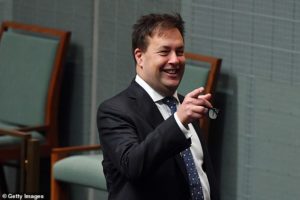 Sydney Liberal MP Jason Falinski (pictured) sparked an internet firestorm after posting a clip about Australian media magnate Kerry Packer's famous tax explosion